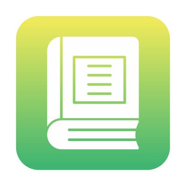 Kitap. Web simgesi basit illüstrasyon