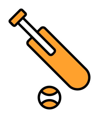 Basit kriket simgesi vektör çizimi.