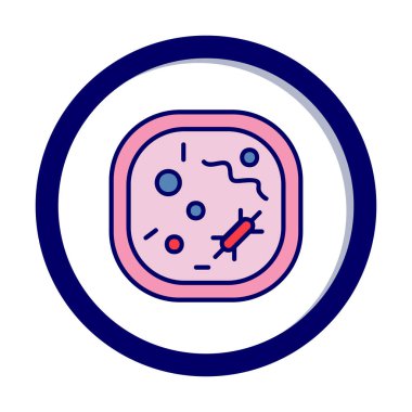 Hücre simgesi, vektör illüstrasyonu