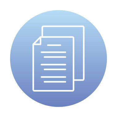 belgelerin vektör çizimi simgesi  