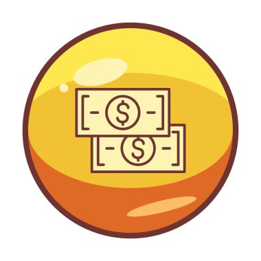 para düz simgesi, vektör illüstrasyonu