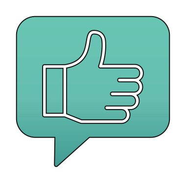 başparmak yukarı Web simgesi, vektör çizim                   