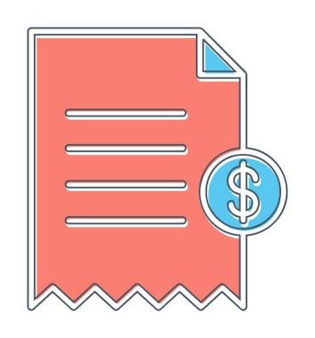 Alışveriş Alımı simgesi vektör illüstrasyonu