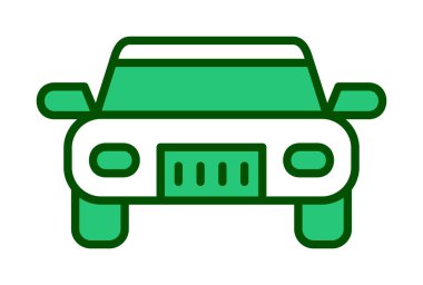 araba web simgesi basit illüstrasyon 