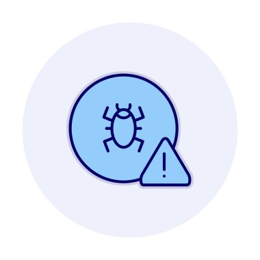 CD virüs ikon vektör illüstrasyonu