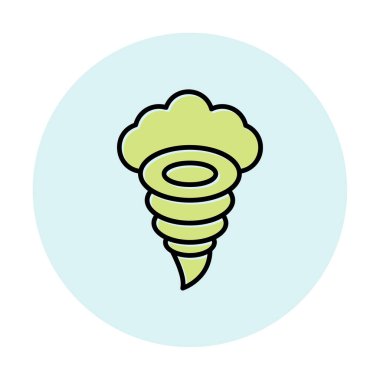 Tornado Simgesi, basit vektör illüstrasyonu