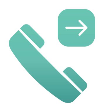 Giden telefon simgesi vektör çizimi tasarımı