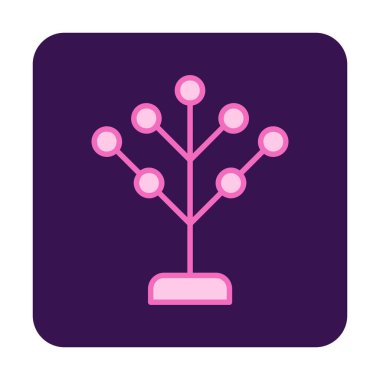 Basit filogenetik simge, vektör illüstrasyonu