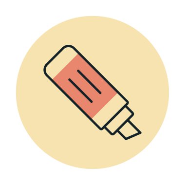 İşaretleyici simgesi tasarımı, vektör illüstrasyonu