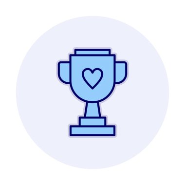 Kupalı kupa. Web simgesi basit illüstrasyon