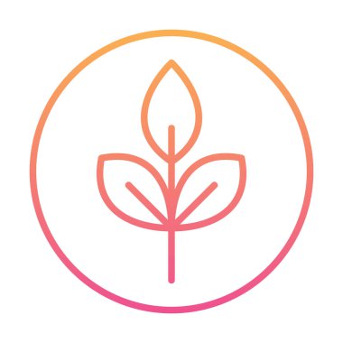 Yaprak logosu tasarımının vektör çizimi. Ekoloji kavramı 