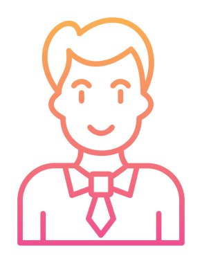 Profesör Web simgesi, vektör illüstrasyonu