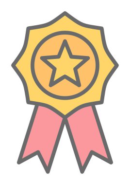  Ödül rozeti vektör çizgisi tasarımı