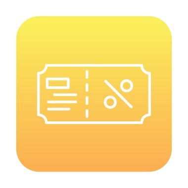 Hediye çeki web simgesi, vektör illüstrasyonu 