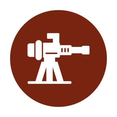 Makine Tüfeği vektör illüstrasyonu