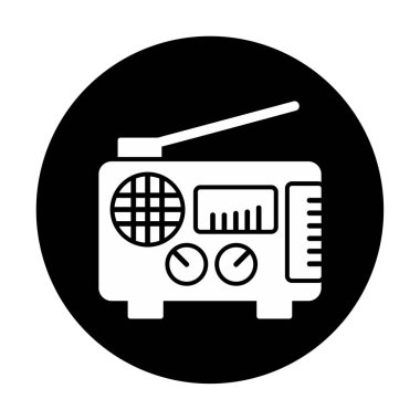 radyo ikonu. özet çizim vektörü 