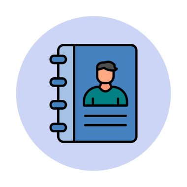 kitap simgesini başvurun, illüstrasyon vektör 