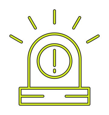 Uyarı simgesi, taslak biçimi, vektör illüstrasyonu