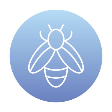 Vektör olarak arı simgesi. logotype 