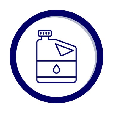 yağ varili vektörü düz renk simgesi 