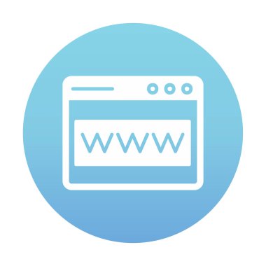 tarayıcı web sayfası simgesi, vektör illüstrasyonu 