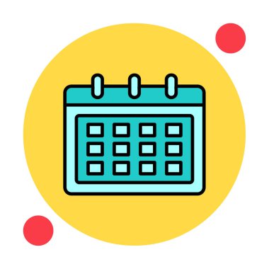 Takvim web simge vektör çizim