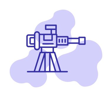 Makine Tüfeği vektör illüstrasyonu