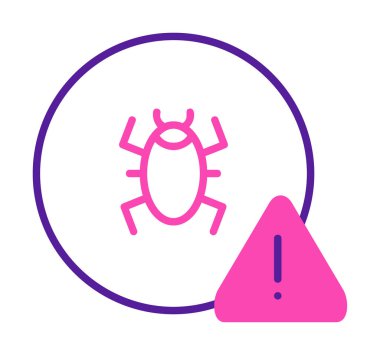 CD virüs ikon vektör illüstrasyonu