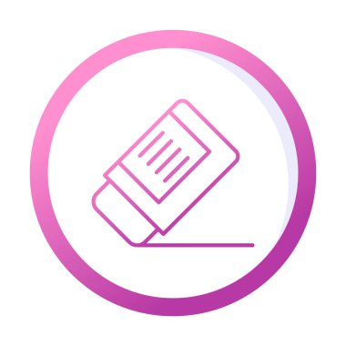 silgi simgesi, vektör illüstrasyonu basit tasarım