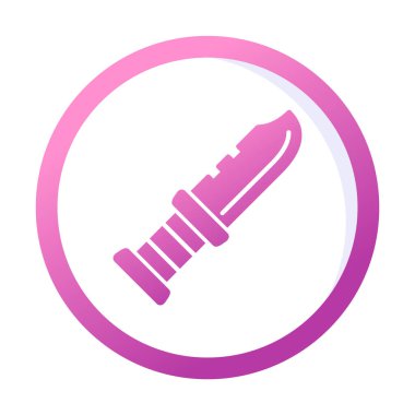 askeri bıçak ikonu vektör illüstrasyon sembolü tasarımı