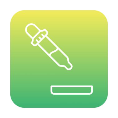 Pipette düz renk vektör ikonu tasarımı 