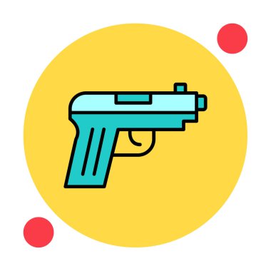 silah simgesi vektör illüstrasyonu