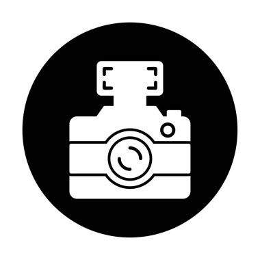 fotoğraf makinesi simgesi, vektör illüstrasyonu