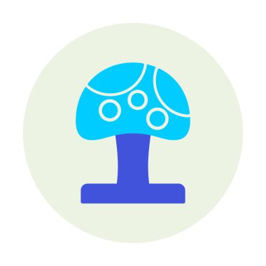 Mushroom icon, vector illustration simple design