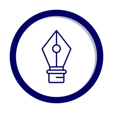 Basit kalem aracı simgesi, vektör illüstrasyonu