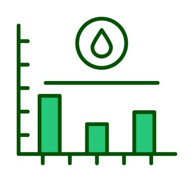 Şeker seviyesi grafik simgesi, vektör illüstrasyonu  