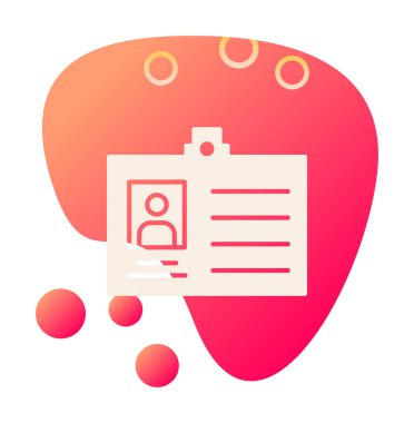 Üyelik Kartı simgesinin vektör illüstrasyonu