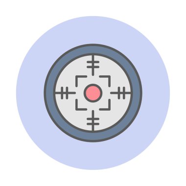 Kapsam renkli vektör simgesi