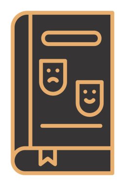 Çizgi Roman simgesi, vektör illüstrasyonu  