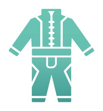 Race Suit web simgesi, vektör illüstrasyonu