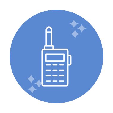 walkie talkie modern ikon vektör çizimi                                