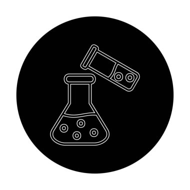 Şişesi web simgesi, vektör çizim  