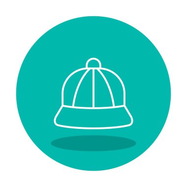 kapsül düz simgesi, vektör illüstrasyonu 