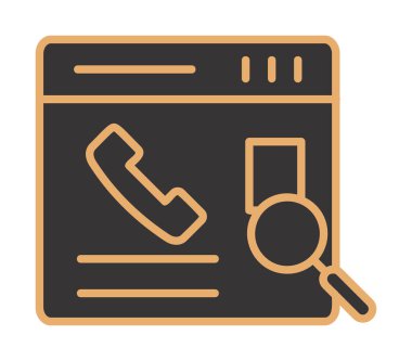 Kişinin vektör çizimi Modern simgeyi ara                            