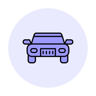 araba web simgesi basit illüstrasyon 