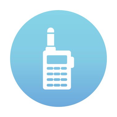 walkie talkie modern ikon vektör çizimi                                