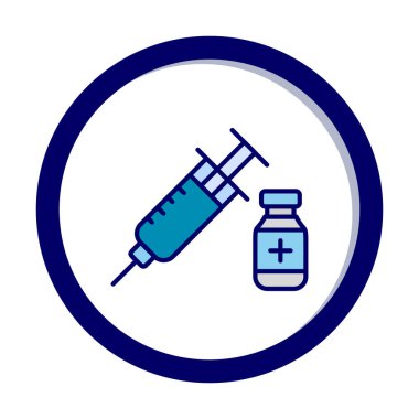 Basit insülin simgesi, vektör illüstrasyonu