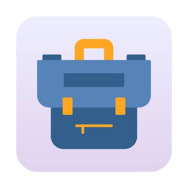 Portföy düz vektör simgesi