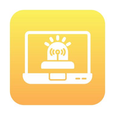 Basit Yazılım simgesi, vektör illüstrasyonu