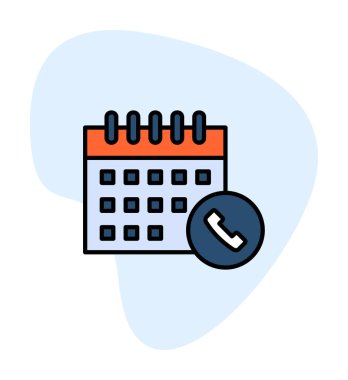 Takvim simgesi, vektör illüstrasyonu basit tasarım